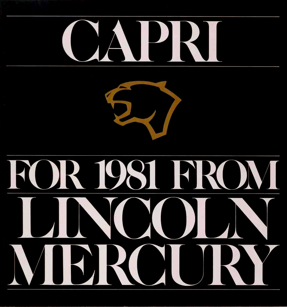 1981 Mercury Capri Brochure